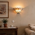 Brilagi - Applique da parete in vetro stile Tiffany FOLIA 1xE14/40W/230V