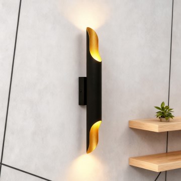 Brilagi - Applique da parete KALMAR 2xE27/40W/230V nero/bronzo