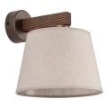 Brilagi - Applique da parete LATTE 1xE27/60W/230V pino/beige