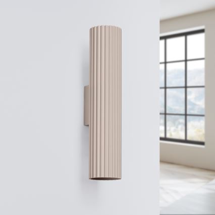 Brilagi - Applique da parete LED CRESTO 2x GU10 / 10 W / 230 V, 30 cm, taupe