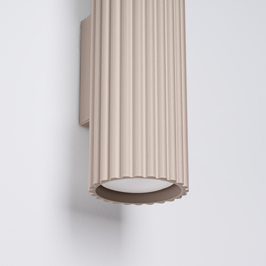 Brilagi - Applique da parete LED CRESTO 2x GU10 / 10 W / 230 V, 30 cm, taupe