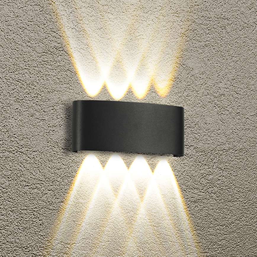 Brilagi - Applique da parete LED per esterni FLAREBOX LED/8W/230V nero IP65