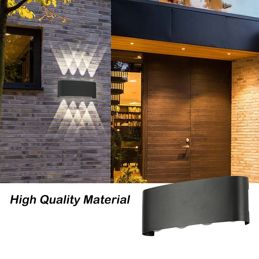 Brilagi - Applique da parete LED per esterni FLAREBOX LED/8W/230V nero IP65