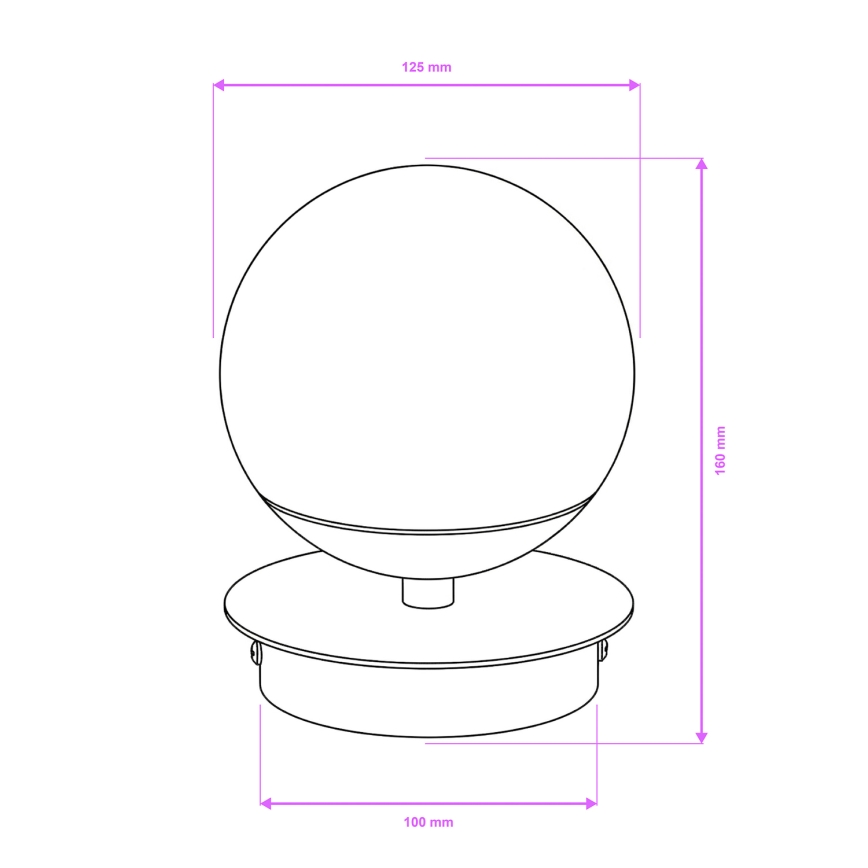 Brilagi - Applique da bagno LED BALL LED/6W/230V 3000/4000/6500K IP44 dorata