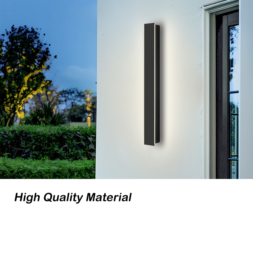 Brilagi - Applique da esterno LINEAR LED/12W/230V 4000K IP65 50 cm nero CRI 90