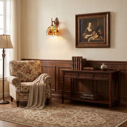 Brilagi - Applique da parete Tiffany SUNFLOWER 1xE14/40W/230V
