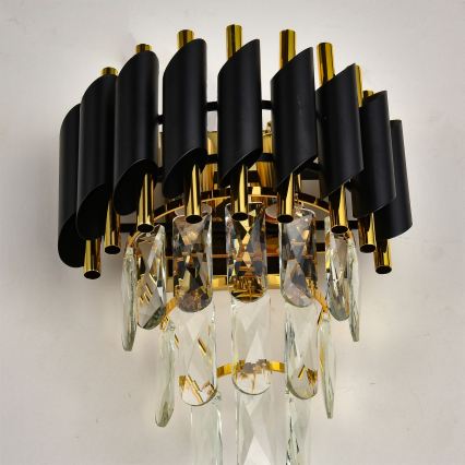 Brilagi - Applique ECLIPSE 2xE14/10W/230V nero/oro