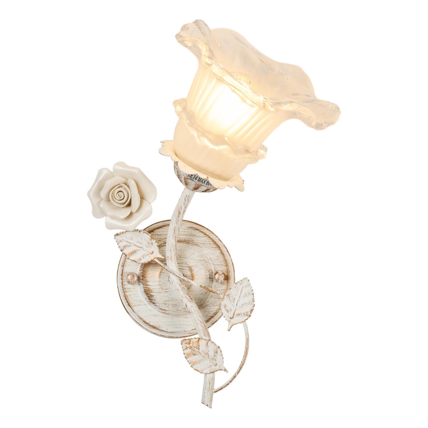 Brilagi - Applique FLORA 1xE14/60W/230V color crema/patina