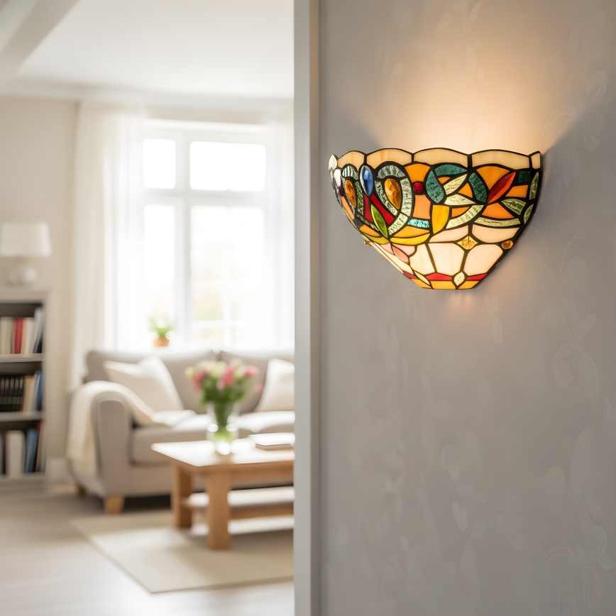 BRILAGI - applique in stile Tiffany da parete LUISA 1xE27/40W/230V