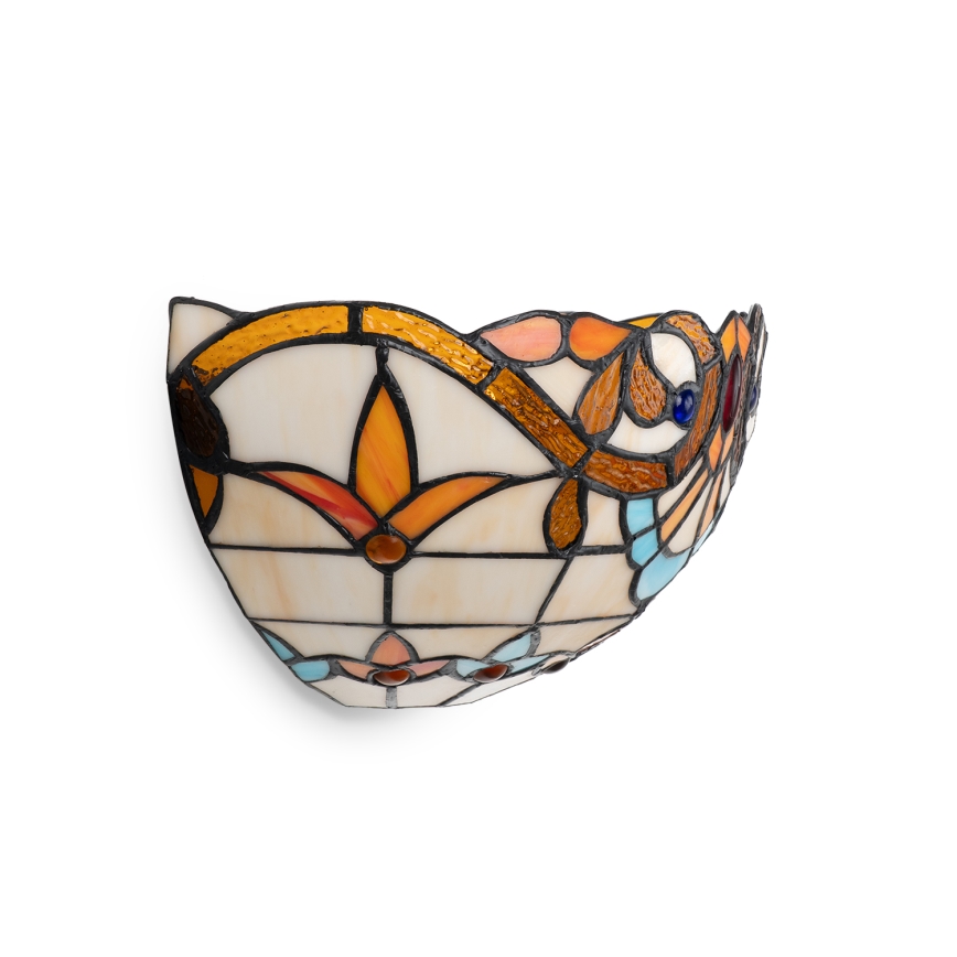 Brilagi - Applique in stile Tiffany in vetro colorato MIRABELLA 1xE14/40W/230V