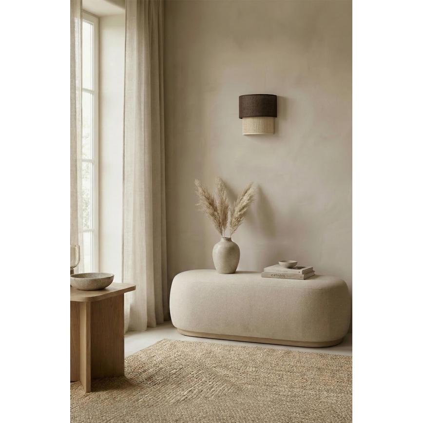 Brilagi - Applique LED BOHO ECO 1xE27/10W/230V marrone/crema