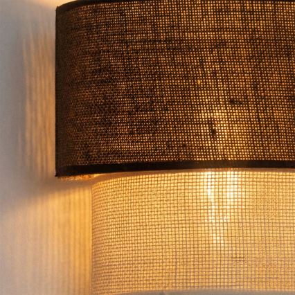 Brilagi - Applique LED BOHO ECO 1xE27/10W/230V marrone/crema