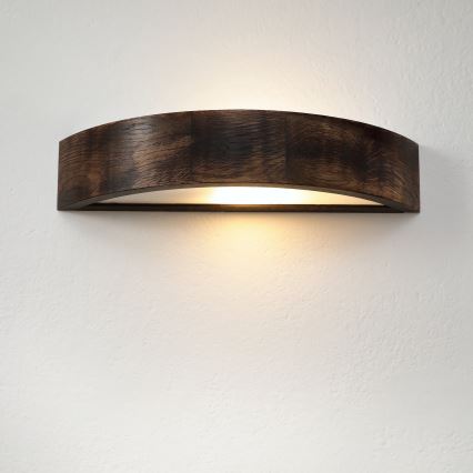 Brilagi - Applique LED CARVALHO SMOKEY 1xE27/60W/230V rovere
