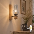 BRILAGI - Applique LED COTTAGE 1xE14/40W/230V rovere/grigio fumo