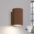 Brilagi - Applique LED CRESTO 1xGU10/10W/230V 10 cm marrone