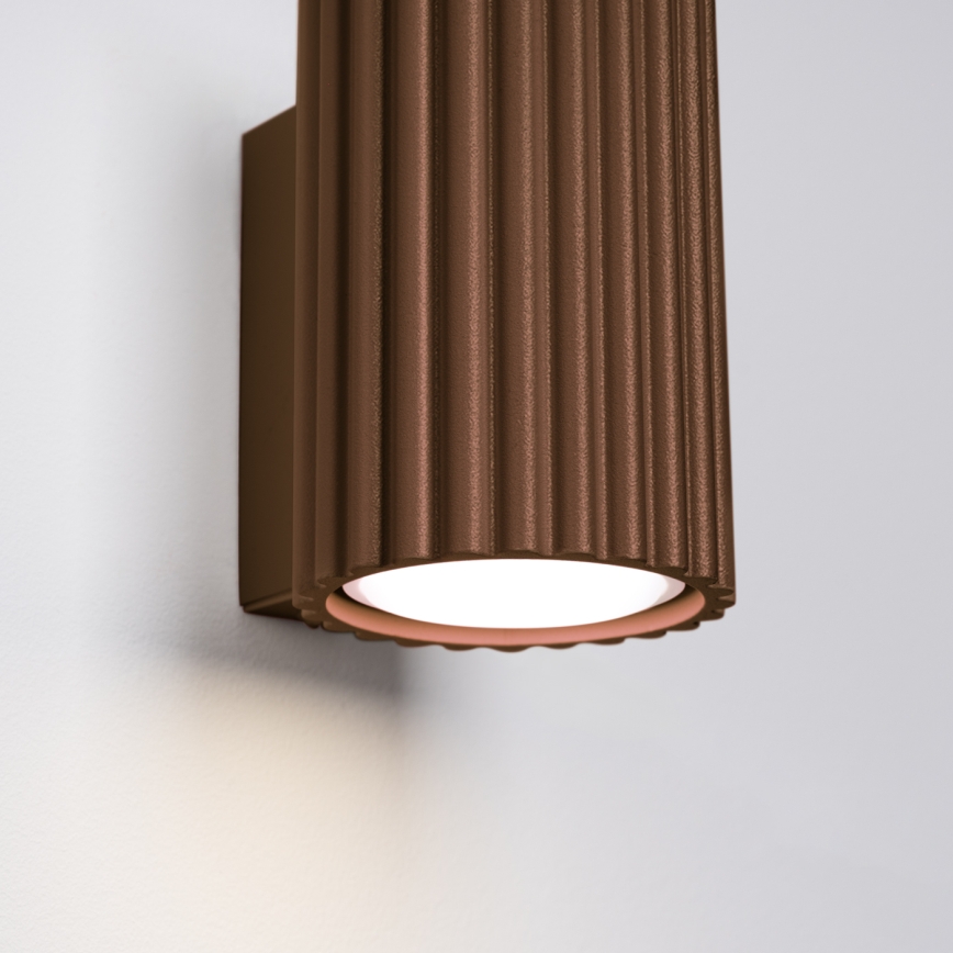 Brilagi - Applique LED CRESTO 1xGU10/10W/230V 10 cm marrone