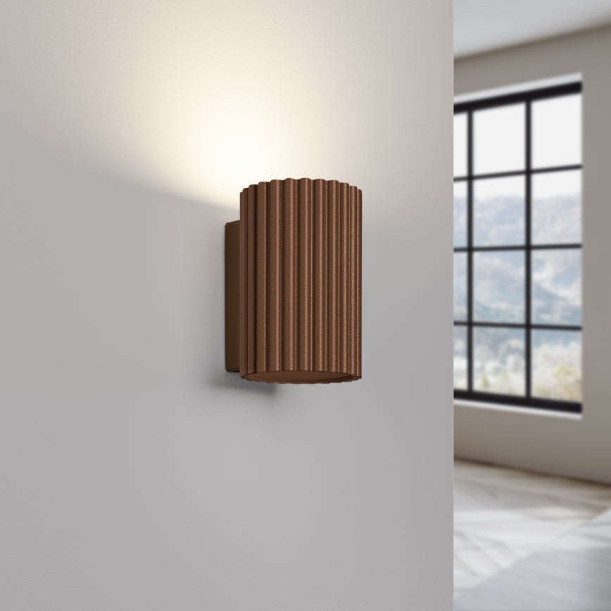 Brilagi - Applique LED CRESTO 1xGU10/10W/230V 10 cm marrone