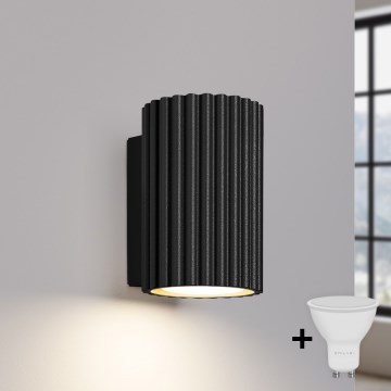 Brilagi - Applique LED CRESTO 1xGU10/10W/230V 10 cm nera
