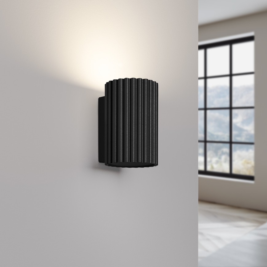 Brilagi - Applique LED CRESTO 1xGU10/10W/230V 10 cm nera