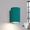 Brilagi - Applique LED CRESTO 1xGU10/10W/230V 10 cm turchese