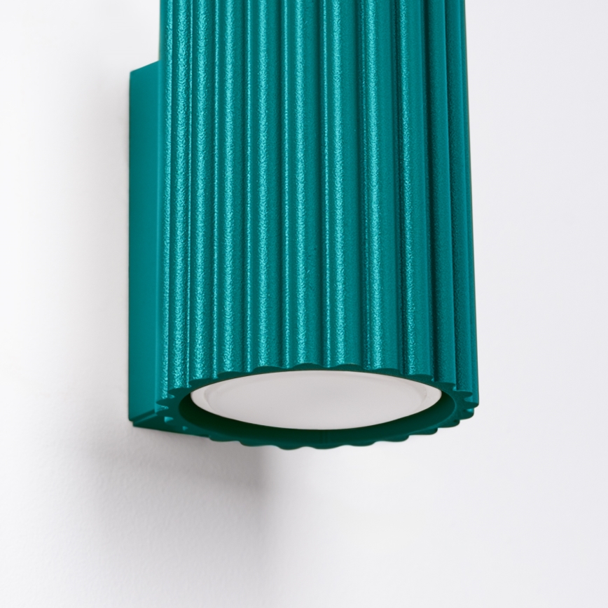 Brilagi - Applique LED CRESTO 1xGU10/10W/230V 10 cm turchese