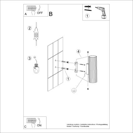 Brilagi - Applique LED CRESTO 2xGU10/10W/230V 20 cm dorata