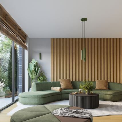 Brilagi - Applique LED CRESTO 2xGU10/10W/230V 20 cm verde