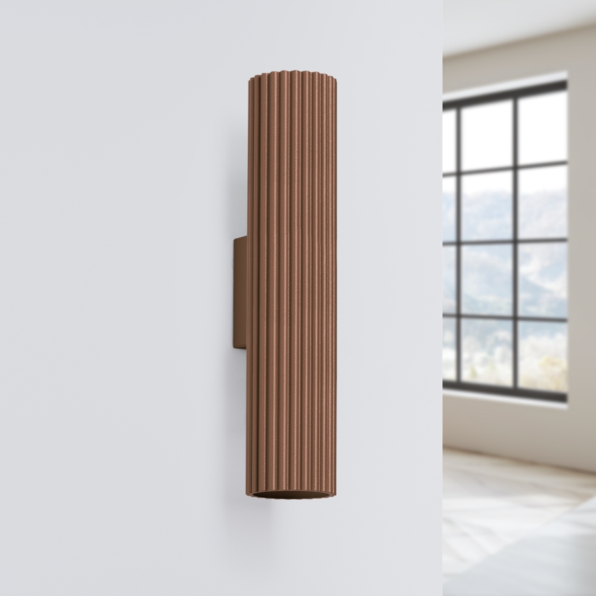 Brilagi - Applique LED CRESTO 2xGU10/10W/230V 30 cm marrone