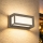 Brilagi - Applique LED da esterno con sensore PARKER LED/12W/230V grigio IP44
