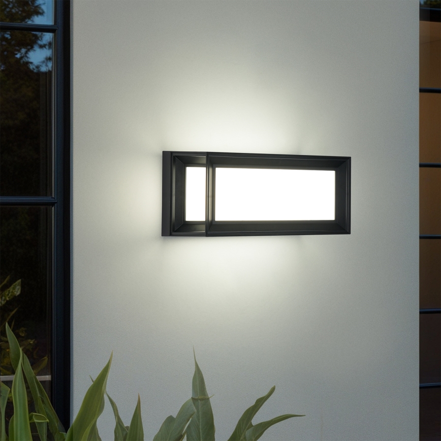 Brilagi - Applique da esterno con sensore PARKER LED/12W/230V nero IP44