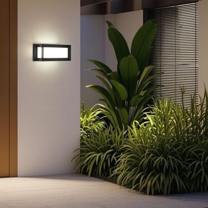 Brilagi - Applique da esterno con sensore PARKER LED/12W/230V nero IP44