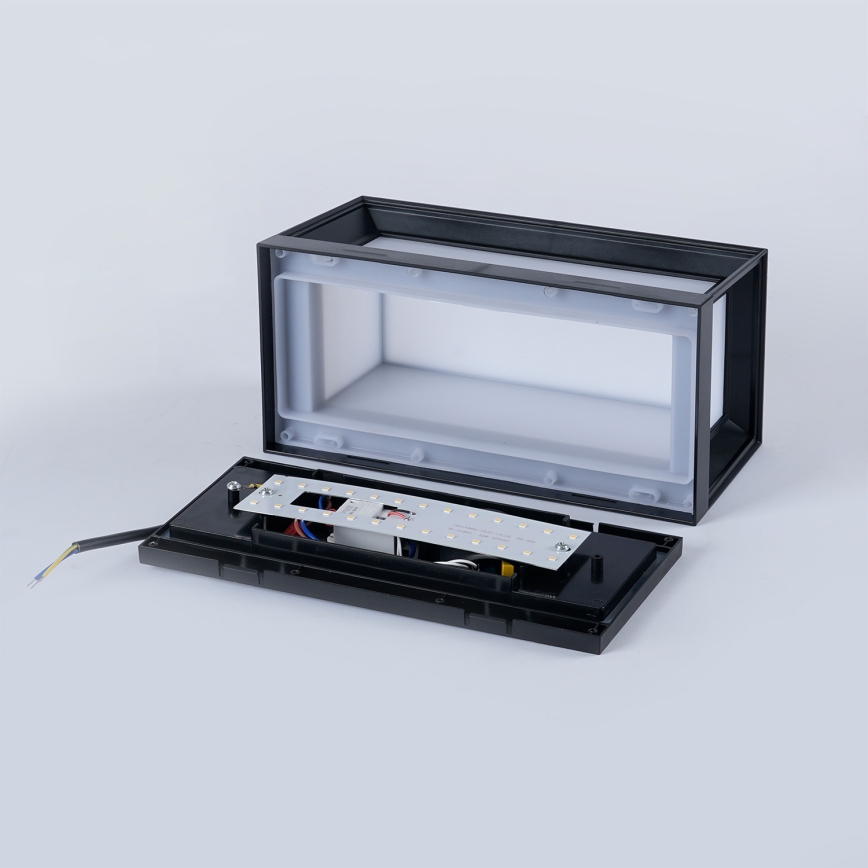 Brilagi - Applique da esterno con sensore PARKER LED/12W/230V nero IP44