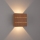 Brilagi - Applique LED da esterno DOUBLERAY LINE LED/6W/230V, finitura effetto legno, IP54