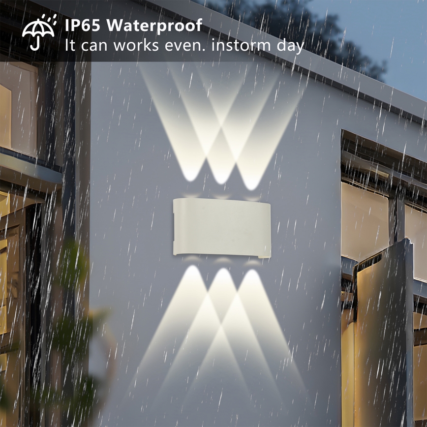 Brilagi - Applique LED da esterno FLAREBOX LED/6W/230V bianco IP65