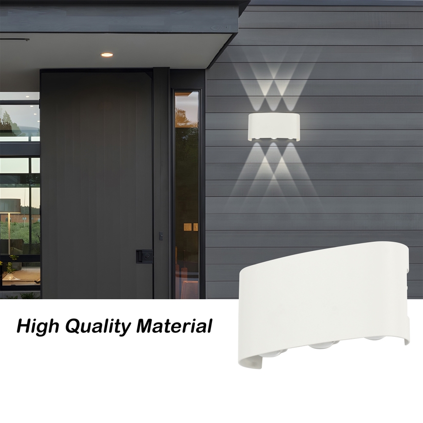 Brilagi - Applique LED da esterno FLAREBOX LED/6W/230V bianco IP65