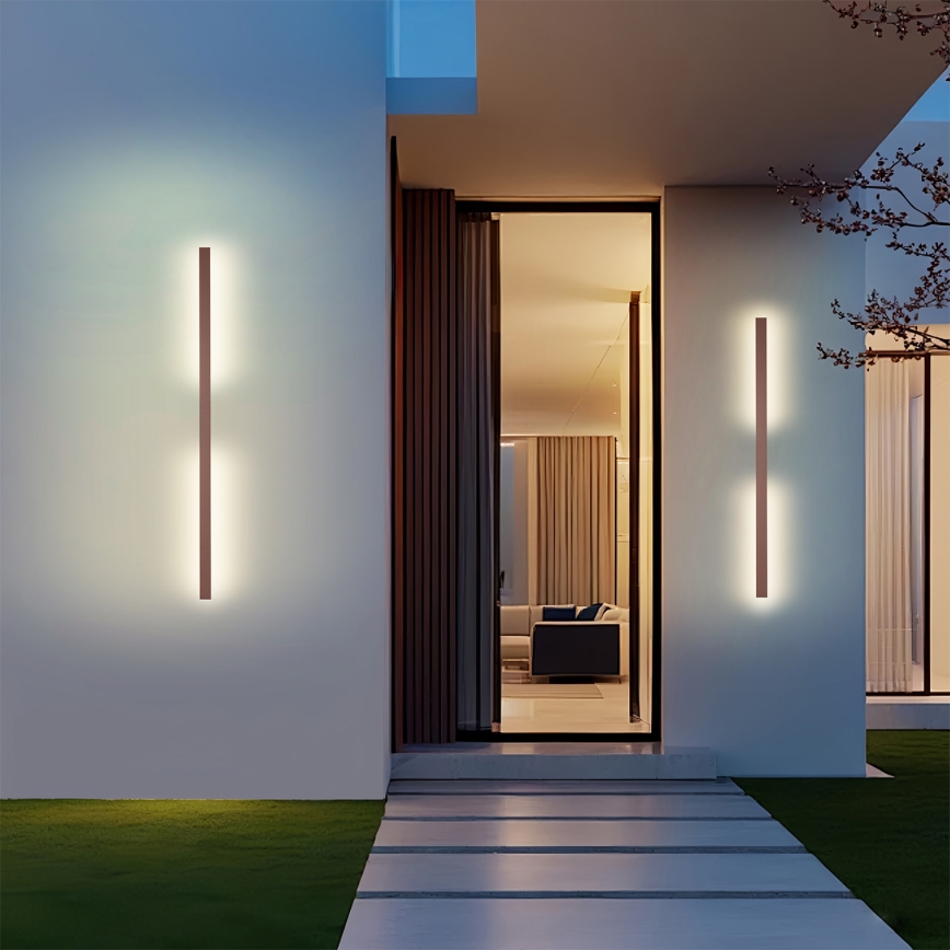 Brilagi - Applique da esterno LUNA LED/24W/230V 3000K IP65 100 cm marrone CRI 90