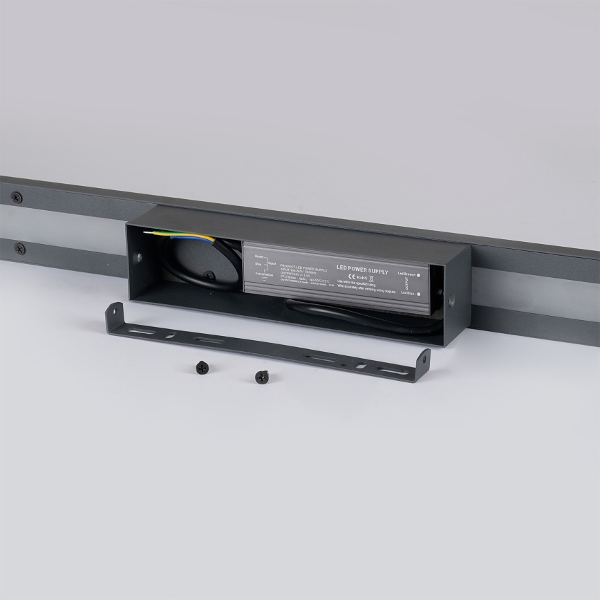 Brilagi - Lampada da parete per esterni LUNA LED/30W/230V 4000K IP65 150 cm antracite CRI 90
