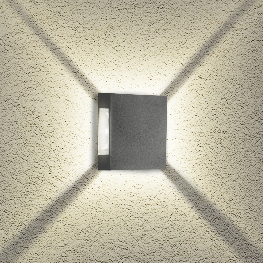 Brilagi - Applique LED da esterno QUADRAY LED/4W/230V antracite IP65