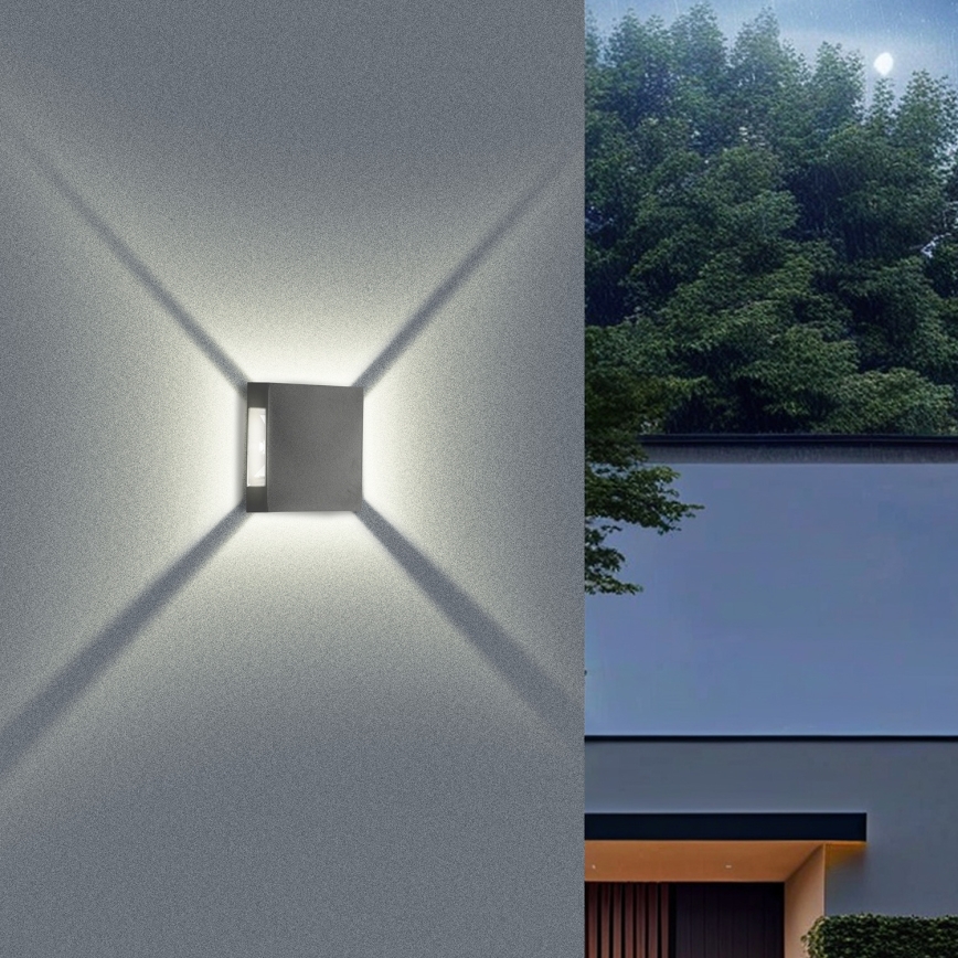 Brilagi - Applique LED da esterno QUADRAY LED/4W/230V antracite IP65