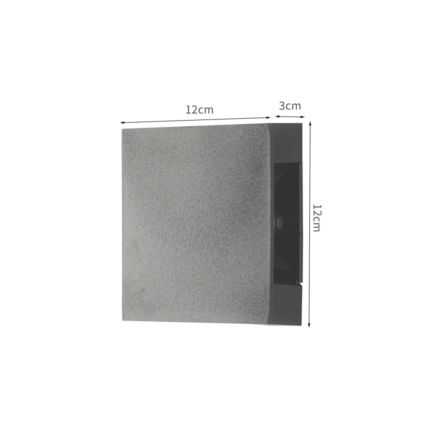 Brilagi - Applique LED da esterno QUADRAY LED/4W/230V antracite IP65