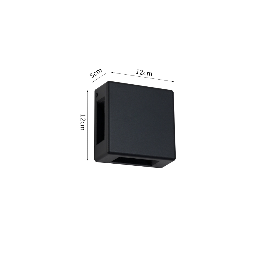 Brilagi - Applique LED da esterno QUADRAY LED/6W/230V nera IP54
