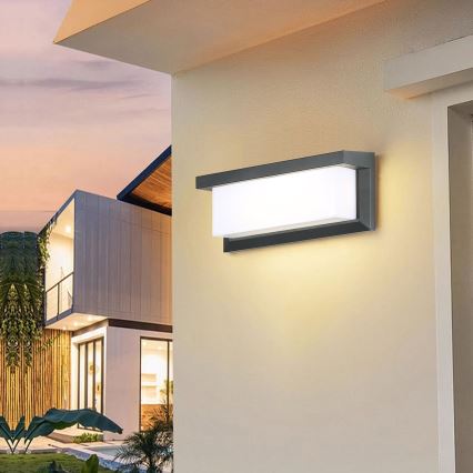 Brilagi - Applique da parete esterna LED dimmerabile BRICKY 1xE27/6W/230V 2700-6500K IP54 antracite