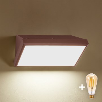 Brilagi - Applique LED dimmerabile per esterni TRIANGLE 1xE27/6W/230V 2700-6500K IP65 marrone