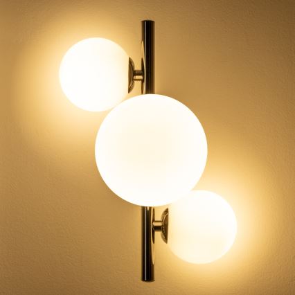 Brilagi - Applique LED MILLA 3xG9/3W/230V nero cromato/bianco