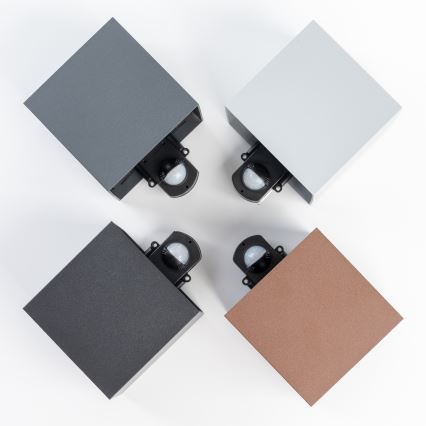 BRILAGI - Applique LED per esterni con sensore CUBE LED/6W/230V nero IP65