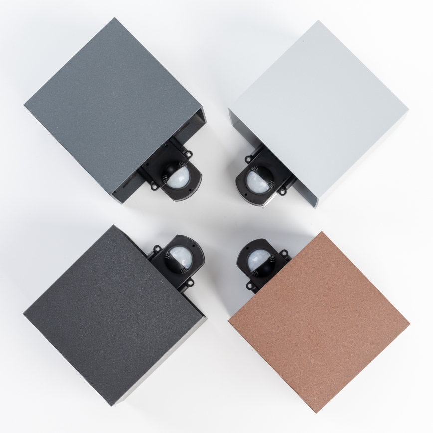 BRILAGI - Applique LED per esterni con sensore CUBE LED/6W/230V nero IP65