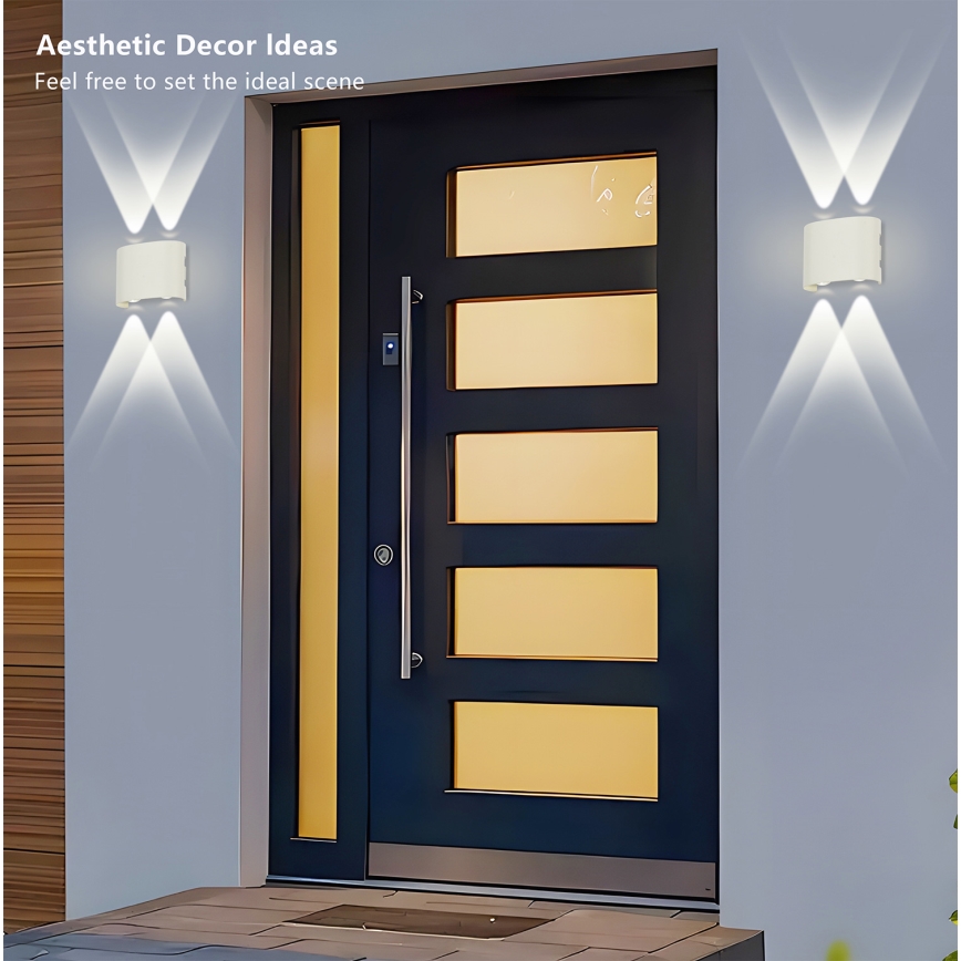 Brilagi - Applique LED per esterni FLAREBOX LED/4W/230V bianca IP65