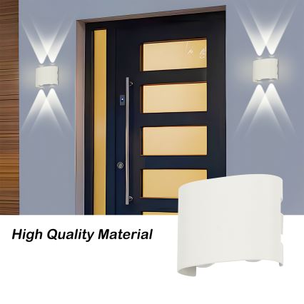 Brilagi - Applique LED per esterni FLAREBOX LED/4W/230V bianca IP65