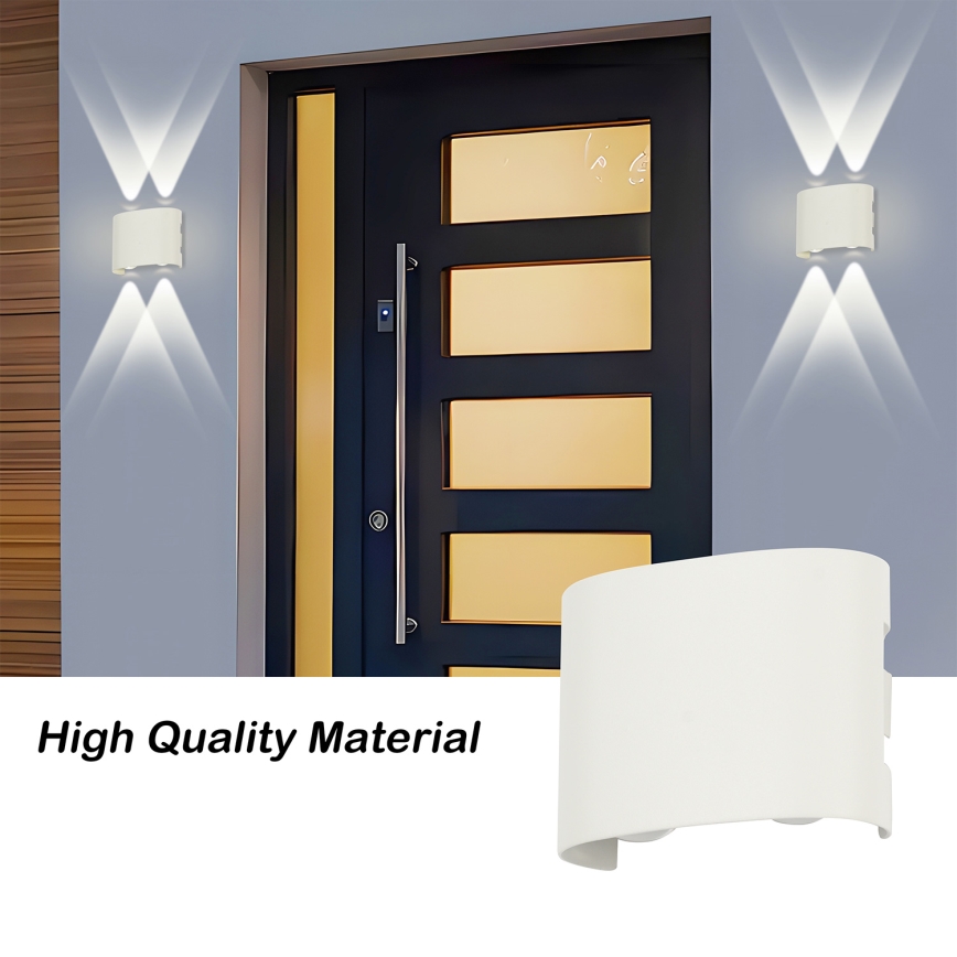 Brilagi - Applique LED per esterni FLAREBOX LED/4W/230V bianca IP65