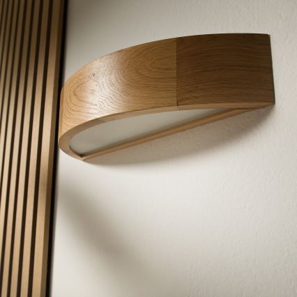Brilagi - LED RGBW dimmerabile applique da parete CARVALHO 1xE27/15W/230V 2700-6500K Wi-Fi rovere